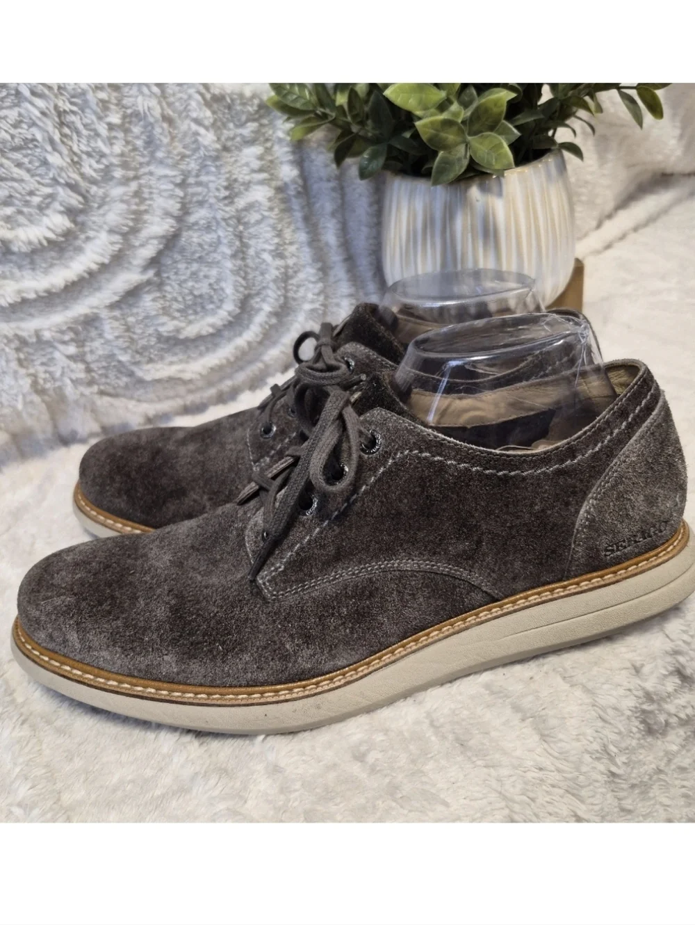 Sebago Men's Oxford Shoes Brown Suede Leather Lace Up Comfort Size 9